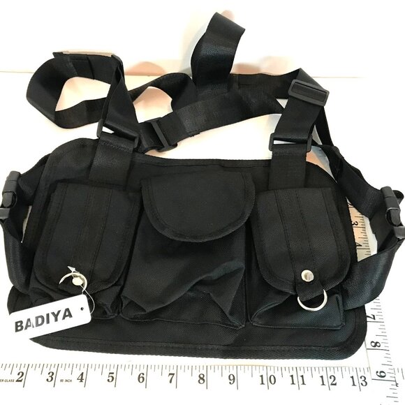 Badiya Chest Harness Chest Front Bag Pouch Sport Backpack Daypack Vest Lot #2 - Picture 5 of 8